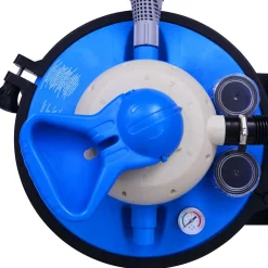 vidaXL Zandfilterpomp met timer 450 W 25 L
