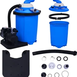 vidaXL Zandfilterpomp met timer 550 W 50 L