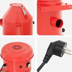 vidaXL Zandstraalstofzuiger 2 gallon Koudgewalst staal Rood