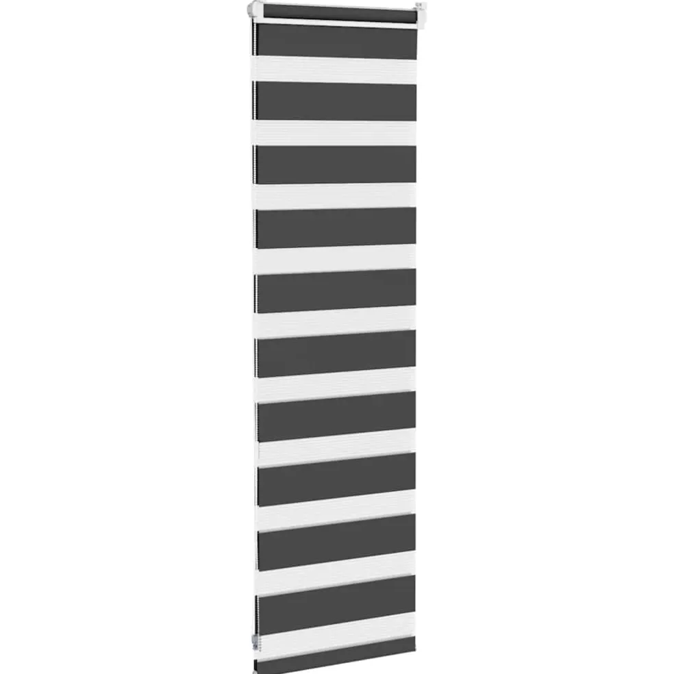 vidaXL Zebra rolgordijn 40x100 cm stofbreedte 35,9 cm zwart