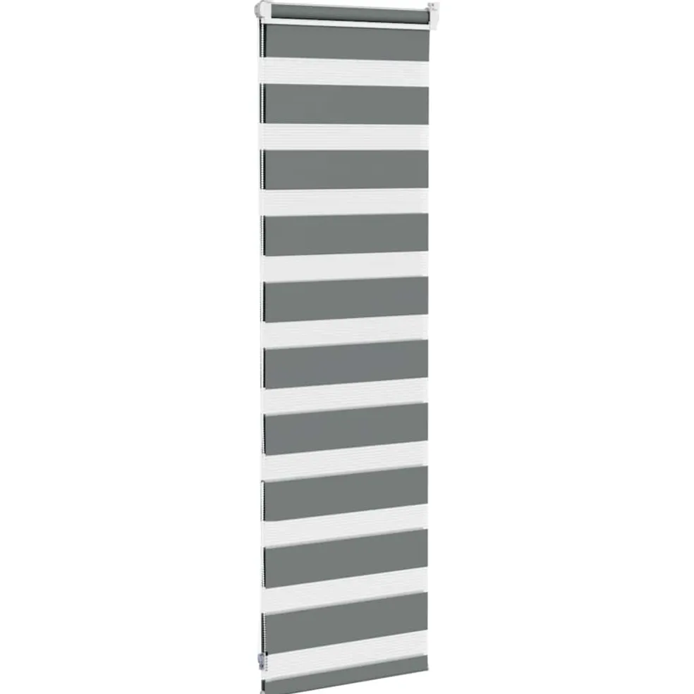 vidaXL Zebra rolgordijn 40x100 cm stofbreedte 35,9 cm donkergrijs