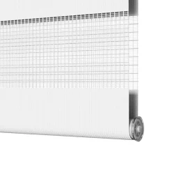 vidaXL Zebra rolgordijn 40x100 cm stofbreedte 35,9 cm marmerbeige