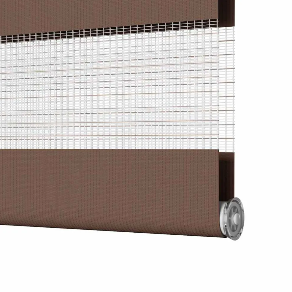 vidaXL Zebra rolgordijn 45x100 cm stofbreedte 40,9 cm marmerbeige