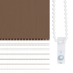 vidaXL Zebra rolgordijn 45x100 cm stofbreedte 40,9 cm marmerbeige