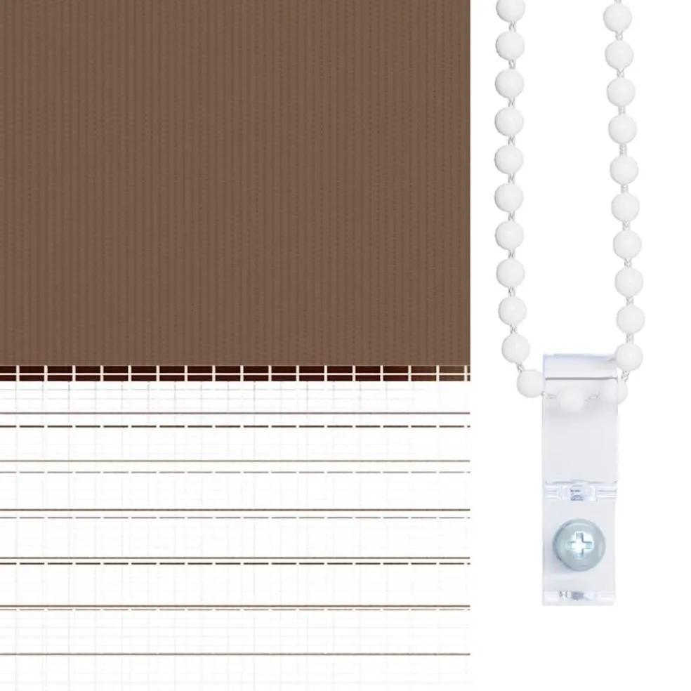 vidaXL Zebra rolgordijn 45x100 cm stofbreedte 40,9 cm marmerbeige