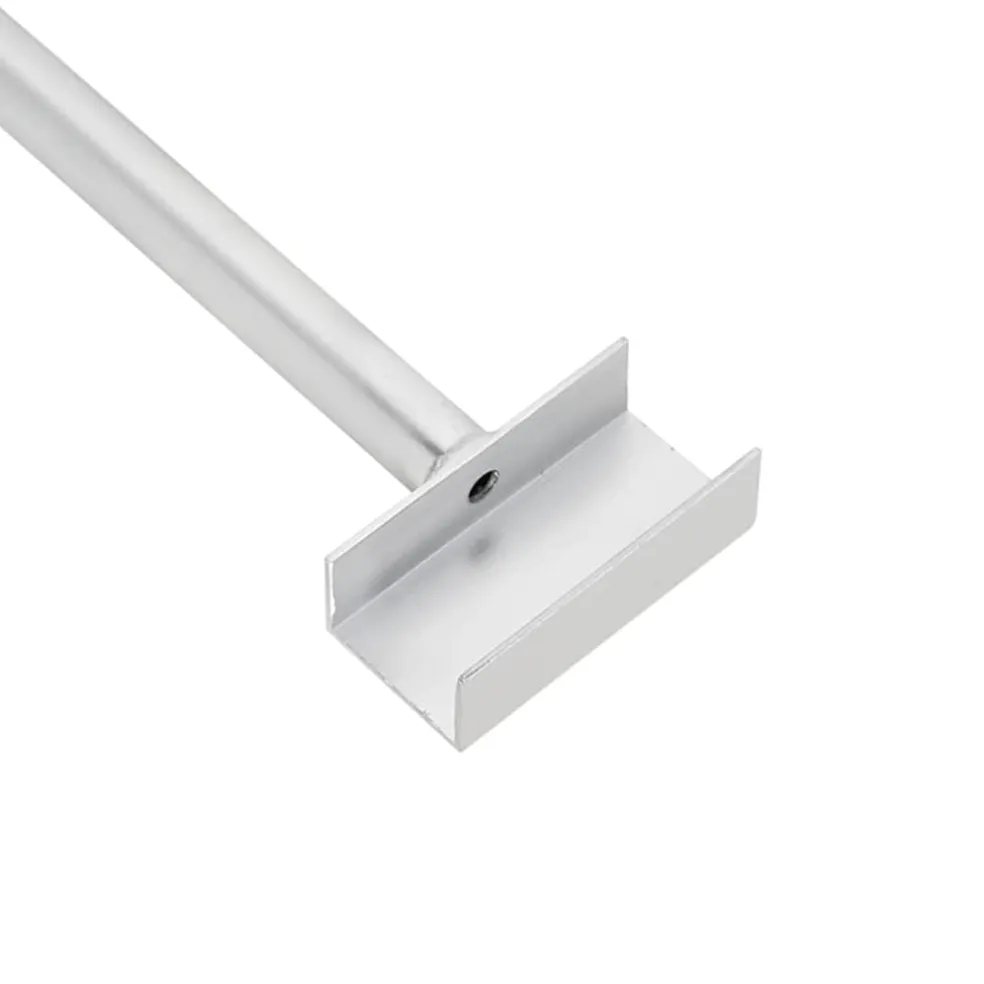 vidaXL Zeildoekbevestiging voor aanhangwagens 2 zilver 102-155 cm