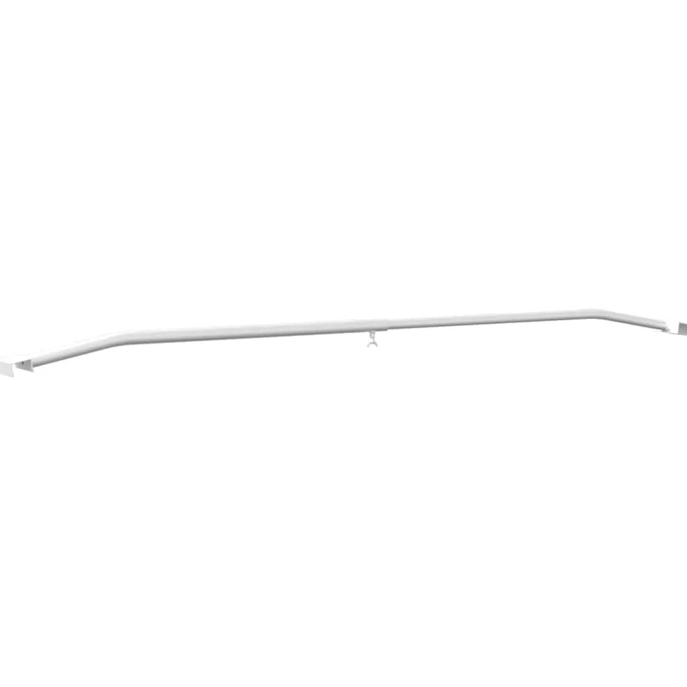 vidaXL Zeildoekbevestiging voor aanhangwagens 2 zilver 102-155 cm