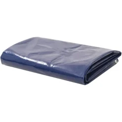 vidaXL Zeilen Blauw 2 x 3 m Canvas met PVC-coating