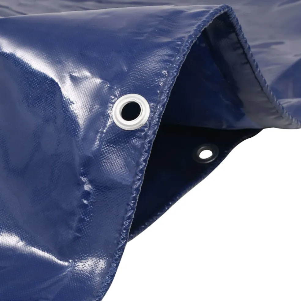 vidaXL Zeilen Blauw 2 x 3 m Canvas met PVC-coating