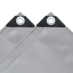 vidaXL Zeilen Grijs 2 x 3 m Canvas met PVC-coating