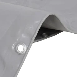 vidaXL Zeilen Grijs 2 x 3 m Canvas met PVC-coating