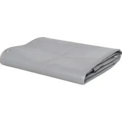 vidaXL Zeilen Grijs 2 x 3 m Canvas met PVC-coating