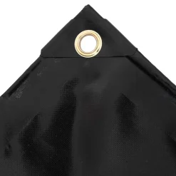 vidaXL Zeilen Zwart 2 x 3 m Canvas met PVC-coating