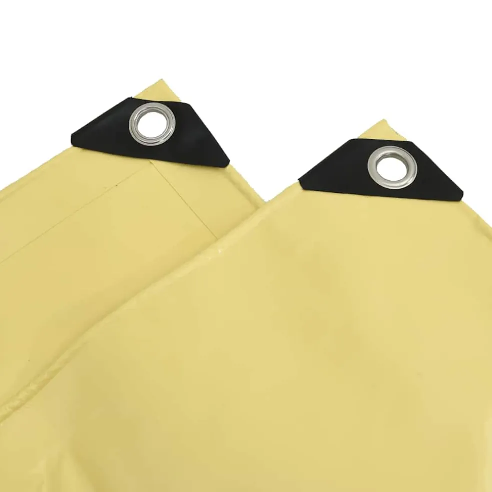 vidaXL Zeil 650g / m² Beige 2 x 3 m Canvas met PVC-coating
