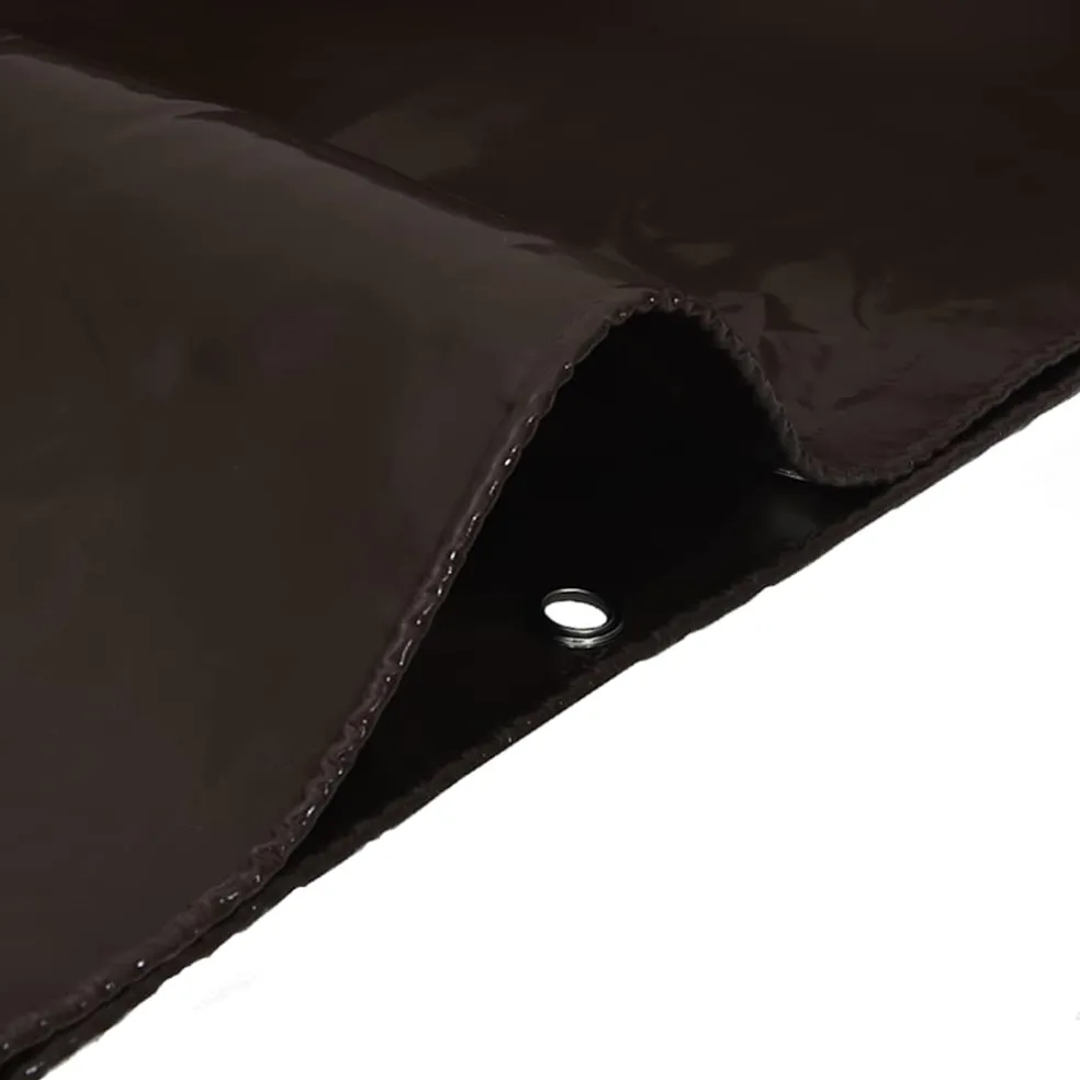 vidaXL Zeil 650g / m² Bruin 2 x 3 m Canvas met PVC-coating