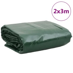 vidaXL Zeil 650g / m² Groen 2 x 3 m Canvas met PVC-coating