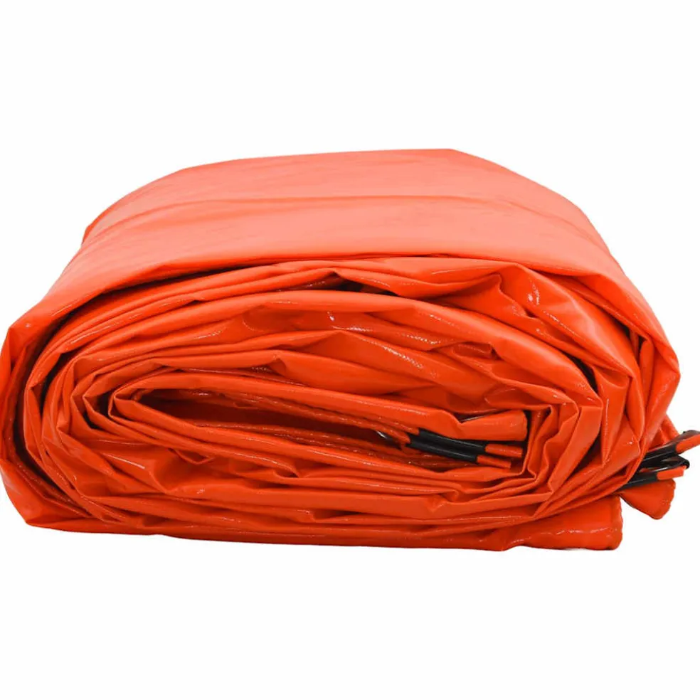 vidaXL Zeil 650g / m² Oranje 2 x 3 m Canvas met PVC-coating