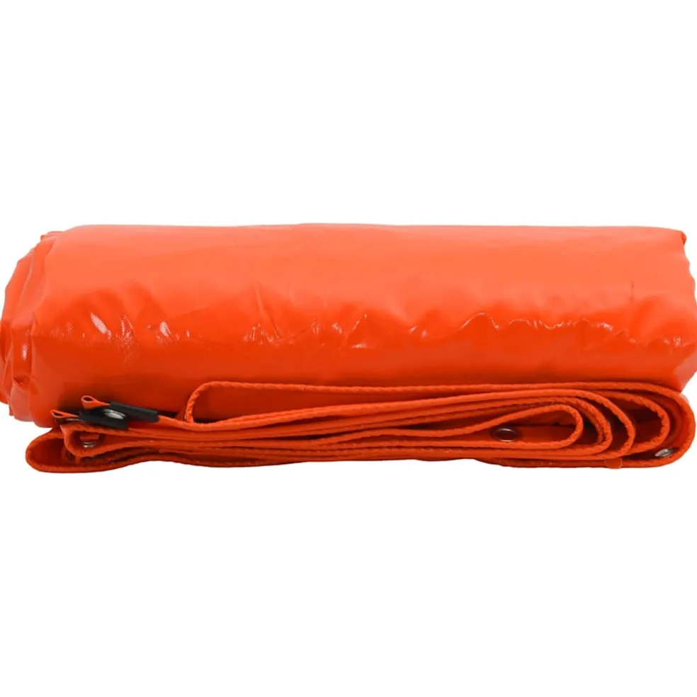 vidaXL Zeil 650g / m² Oranje 2 x 3 m Canvas met PVC-coating
