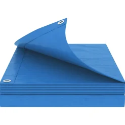vidaXL Zeil met Oogjes Blauw 2 x 3 m 90 gsm PE