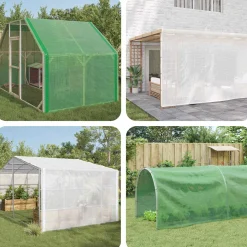 vidaXL Zeil met Oogjes Groen 2 x 3 m 140 gsm PE