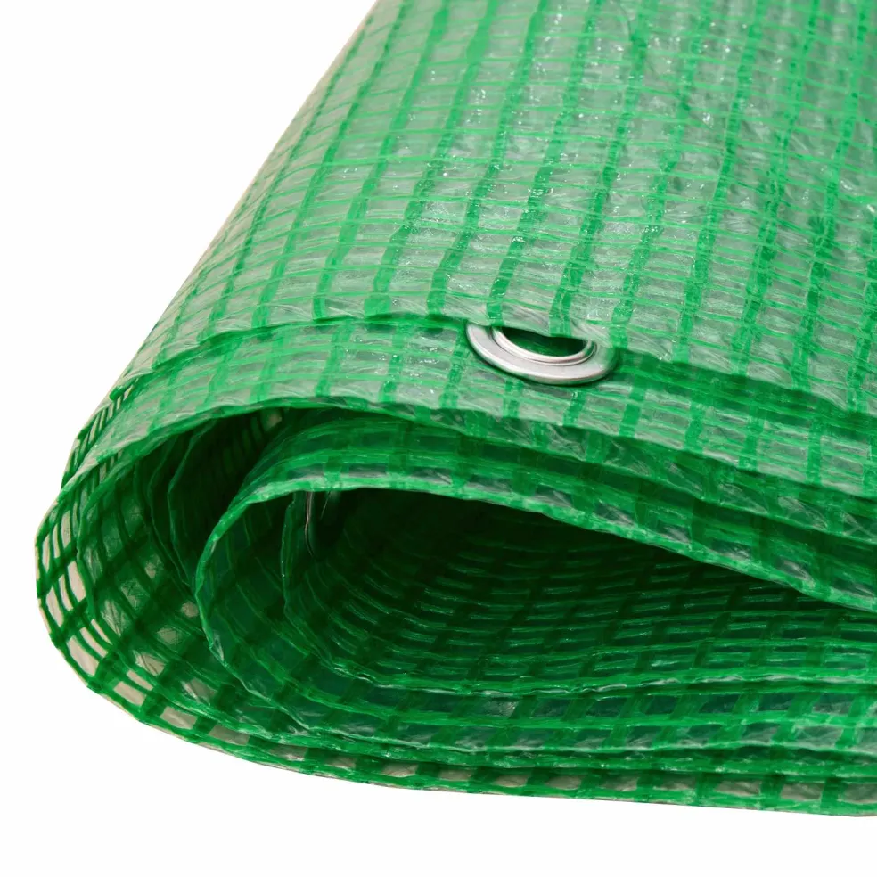 vidaXL Zeil met Oogjes Groen 2 x 3 m 140 gsm PE