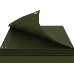 vidaXL Zeil met Oogjes Groen 2 x 3 m 180 gsm PE