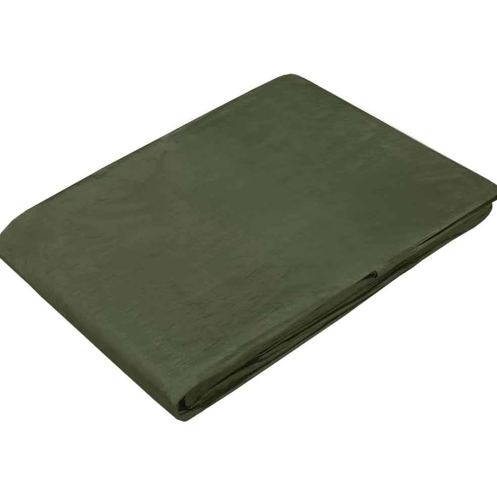 vidaXL Zeil met Oogjes Groen 2 x 3 m 90 gsm PE