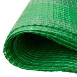 vidaXL Zeil met Oogjes 2 st Groen 1,5 x 5 m 260 gsm PE