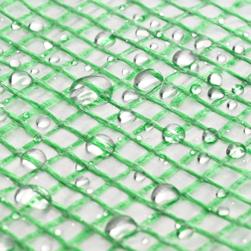 vidaXL Zeil met Oogjes 2 st Groen 1,5 x 5 m 260 gsm PE