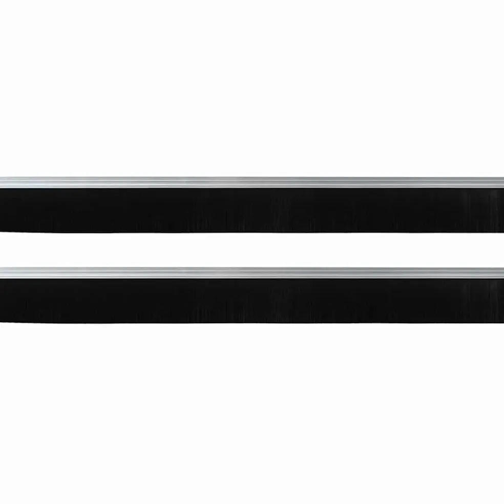 vidaXL Zelfklevende Deurborstels 2 st Zilver 100 cm Aluminium Legering