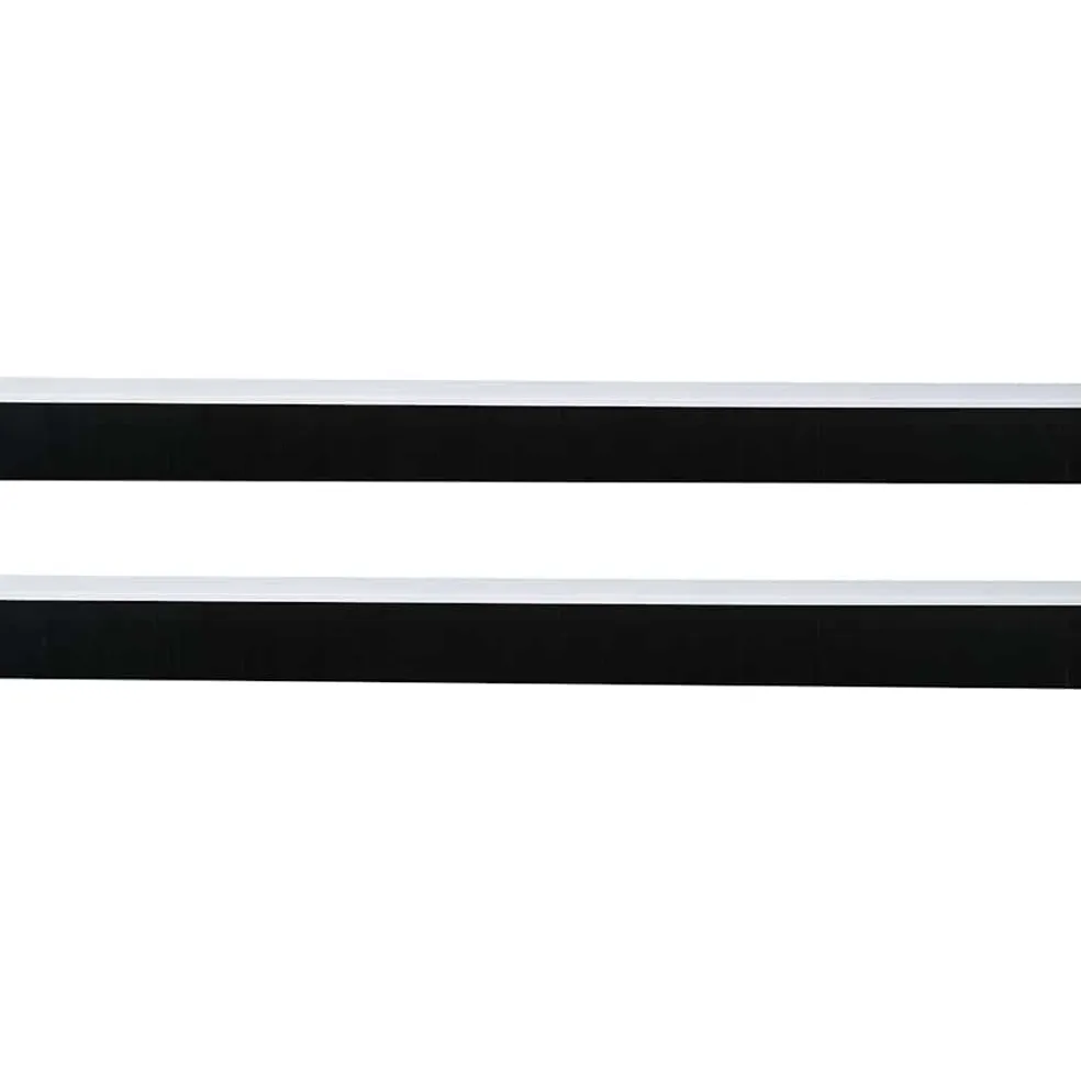 vidaXL Zelfklevende Deurborstels 2 st Wit 100 cm Aluminium Legering