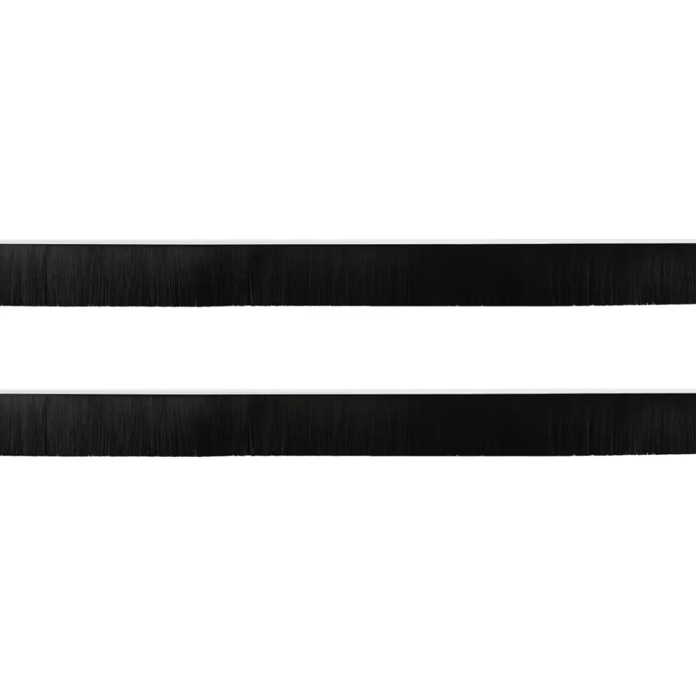 vidaXL Zelfklevende Deurborstels 2 st Wit 100 cm Aluminium Legering