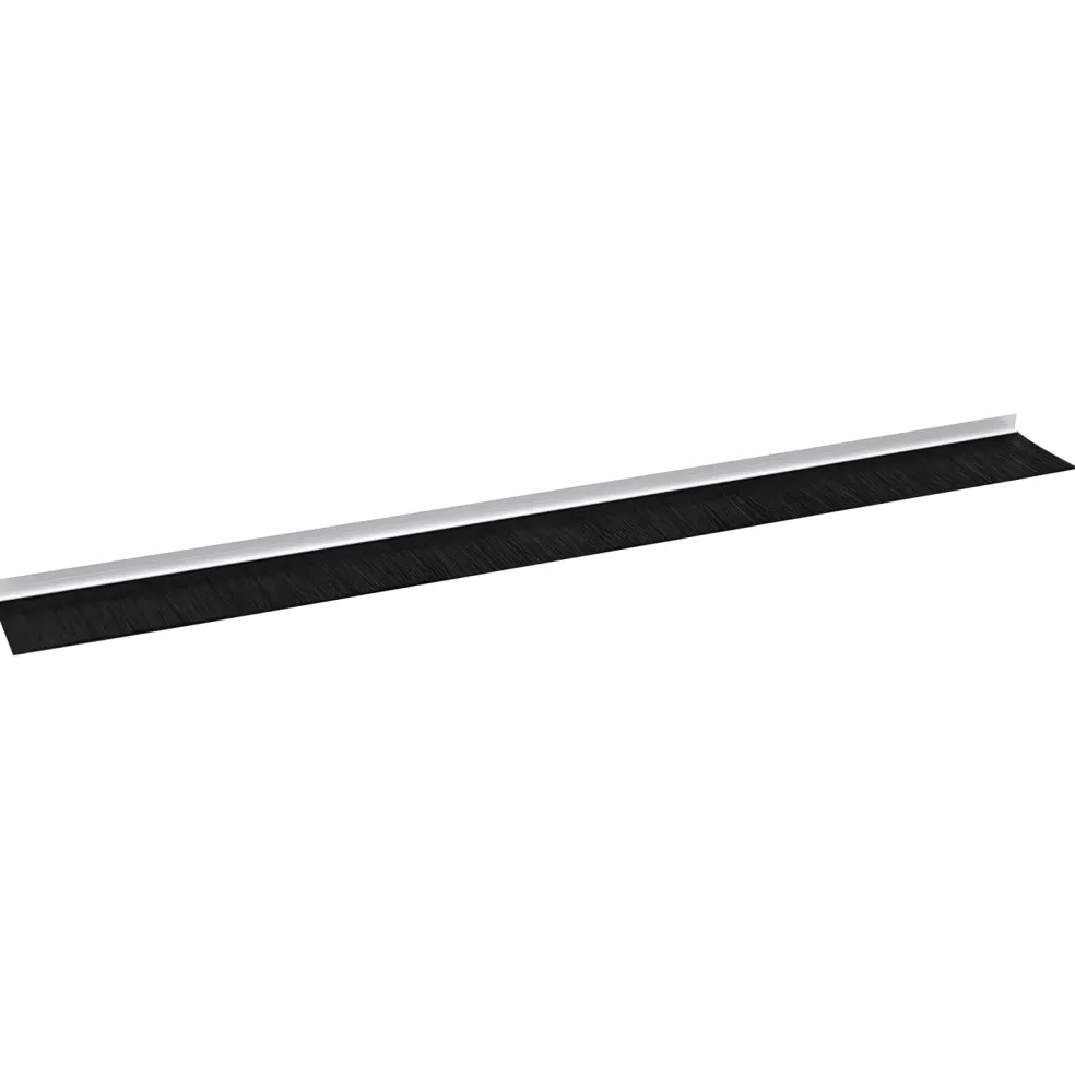 vidaXL Zelfklevende Deurborstels 2 st Wit 100 cm Aluminium Legering