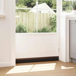 vidaXL Zelfklevende Deurborstels 2 st Bruin 100 cm Aluminium Legering