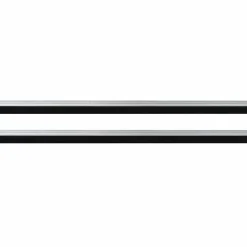 vidaXL Zelfklevende Deurborstels 2 st Zwart 100 cm Aluminium Legering