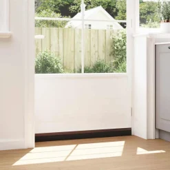 vidaXL Zelfklevende Deurborstels 2 st Bruin 100 cm Aluminium Legering