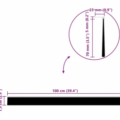 vidaXL Zelfklevende Deurborstels 2 st zilver 100 cm Aluminium Legering