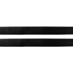 vidaXL Zelfklevende Deurborstels 2 st zilver 100 cm Aluminium Legering