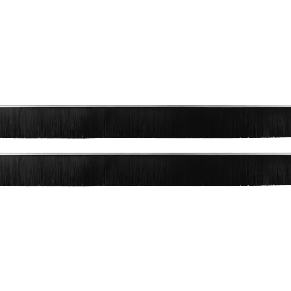vidaXL Zelfklevende Deurborstels 2 st zilver 100 cm Aluminium Legering