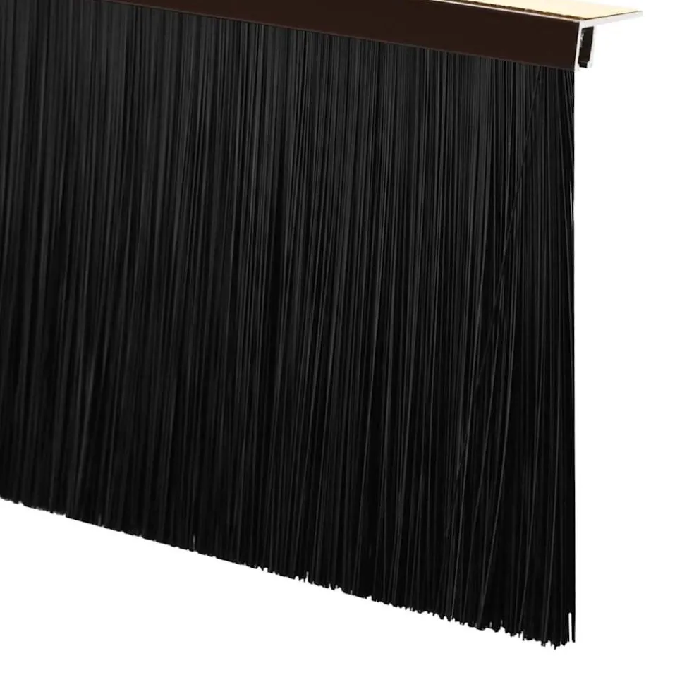 vidaXL Zelfklevende Deurborstels 2 st Bruin 100 cm Aluminium Legering