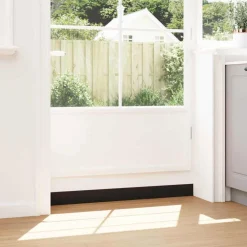 vidaXL Zelfklevende Deurborstels 2 st Bruin 100 cm Aluminium Legering