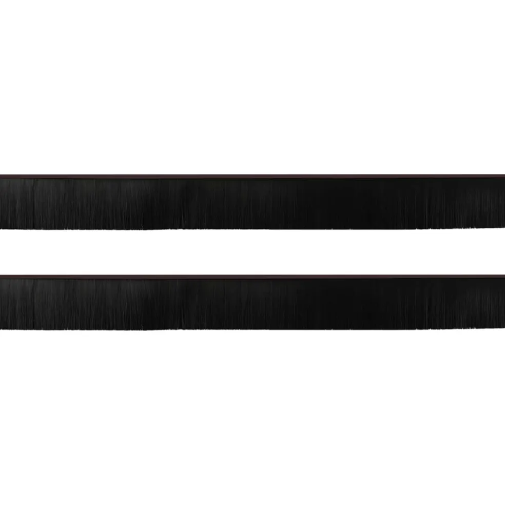 vidaXL Zelfklevende Deurborstels 2 st Bruin 100 cm Aluminium Legering