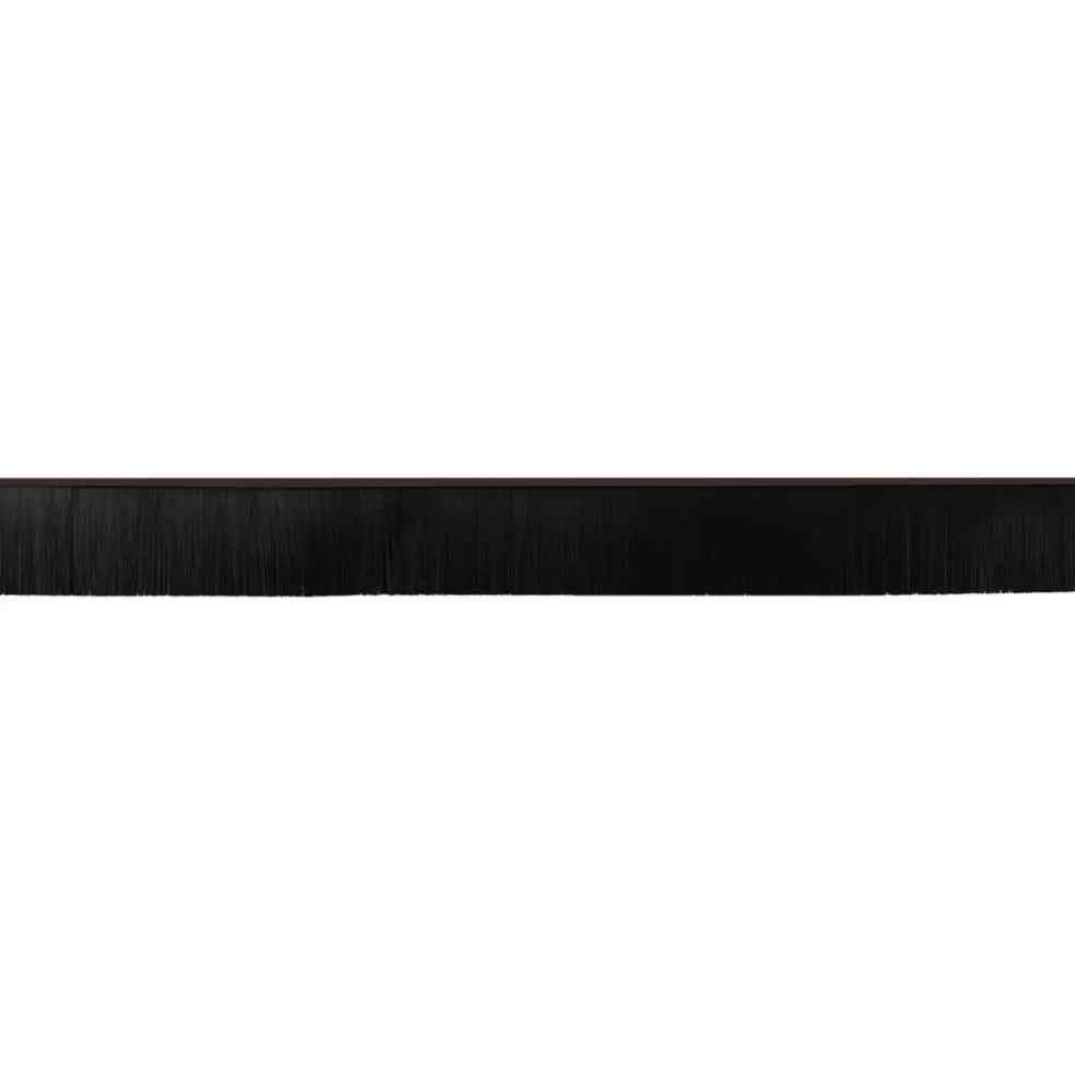 vidaXL Zelfklevende Deurborstels 2 st Bruin 100 cm Aluminium Legering