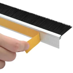 vidaXL Zelfklevende Deurborstels 2 st zilver 100 cm Aluminium Legering