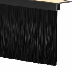 vidaXL Zelfklevende Deurborstels 2 st Zwart 100 cm Aluminium Legering