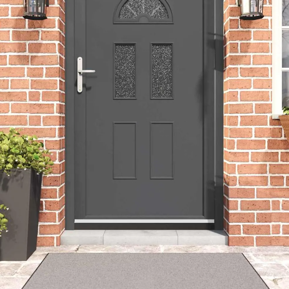 vidaXL Zelfklevende Deurborstels 2 st Wit 100 cm Aluminium Legering