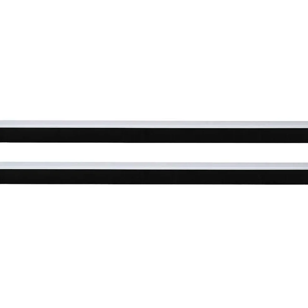 vidaXL Zelfklevende Deurborstels 2 st Wit 100 cm Aluminium Legering