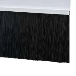 vidaXL Zelfklevende Deurborstels 2 st Wit 100 cm Aluminium Legering