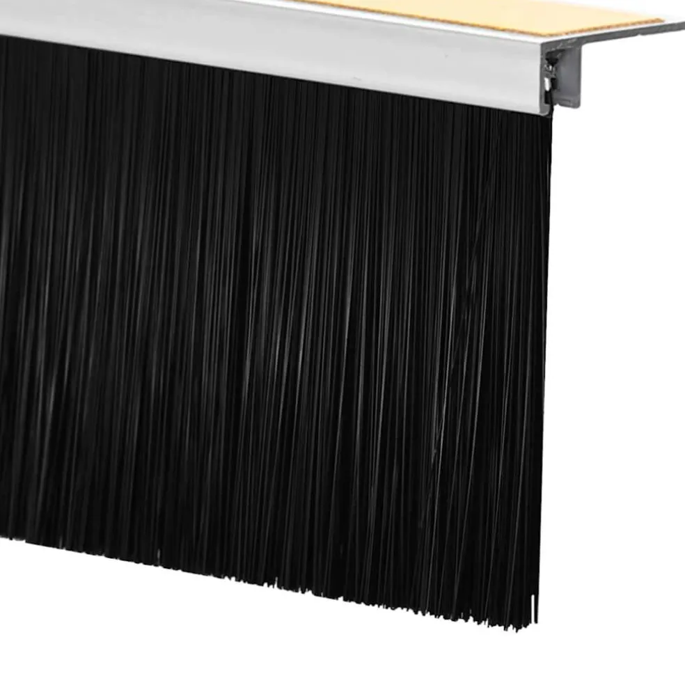 vidaXL Zelfklevende Deurborstels 2 st Wit 100 cm Aluminium Legering