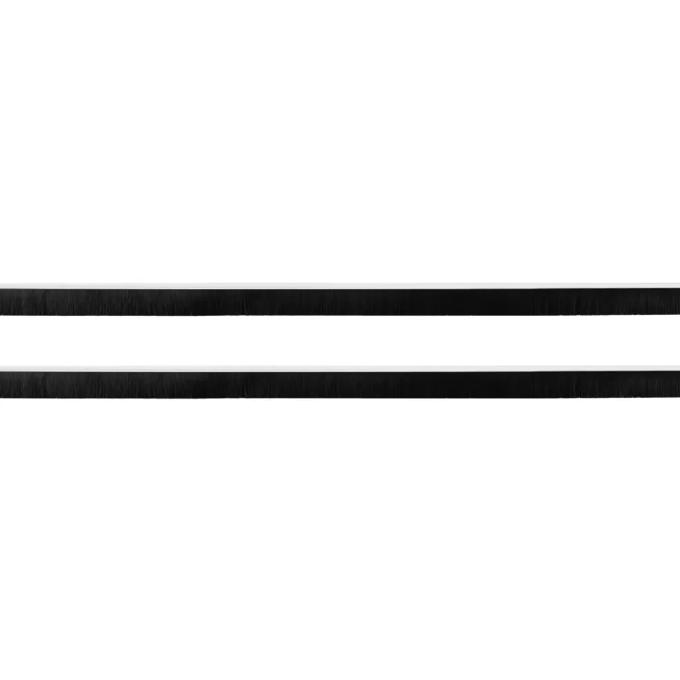 vidaXL Zelfklevende Deurborstels 2 st Wit 100 cm Aluminium Legering